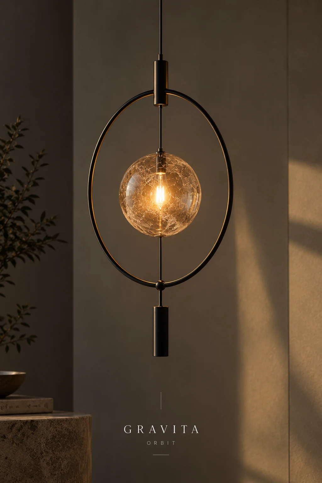 GRAVITA Orbit sculptural pendant light